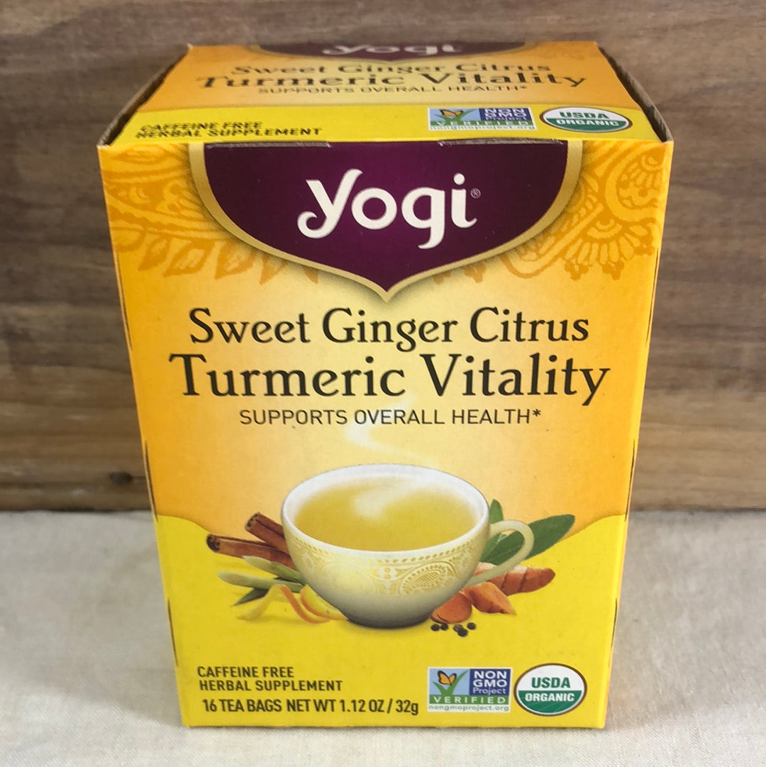 Yogi Tea Honey Chai Turmeric Vitality, Organic Herbal Tea Bags, 16 Count