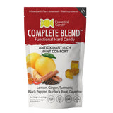 Complete Blend Functional Hard Candy, Joint Comfort, Antioxidants, Organic Lemon, Ginger, Black Pepper, Turmeric, Burdock Root, Cayenne, Gluten-Free, Non-GMO, Vegan