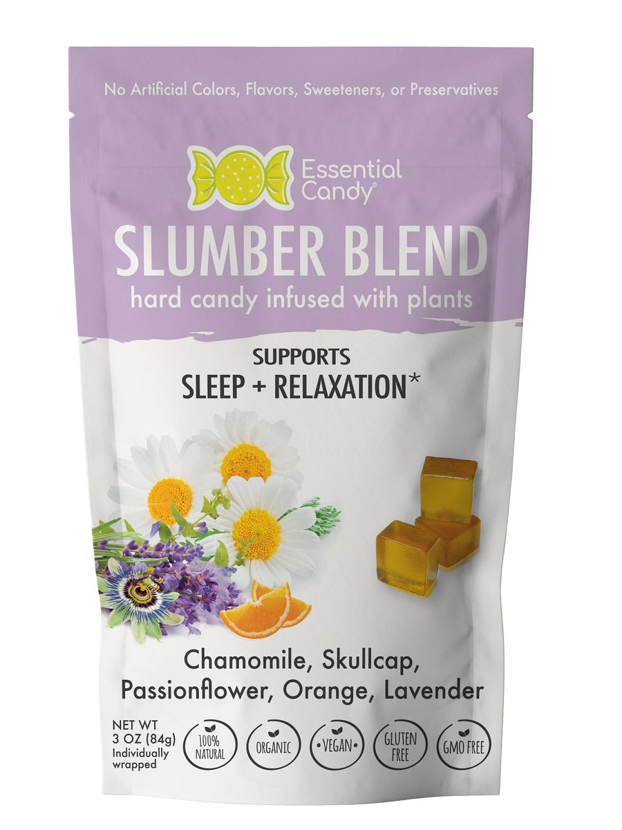 Slumber Sleep Blend Organic Hard Candy with Chamomile, Skullcap