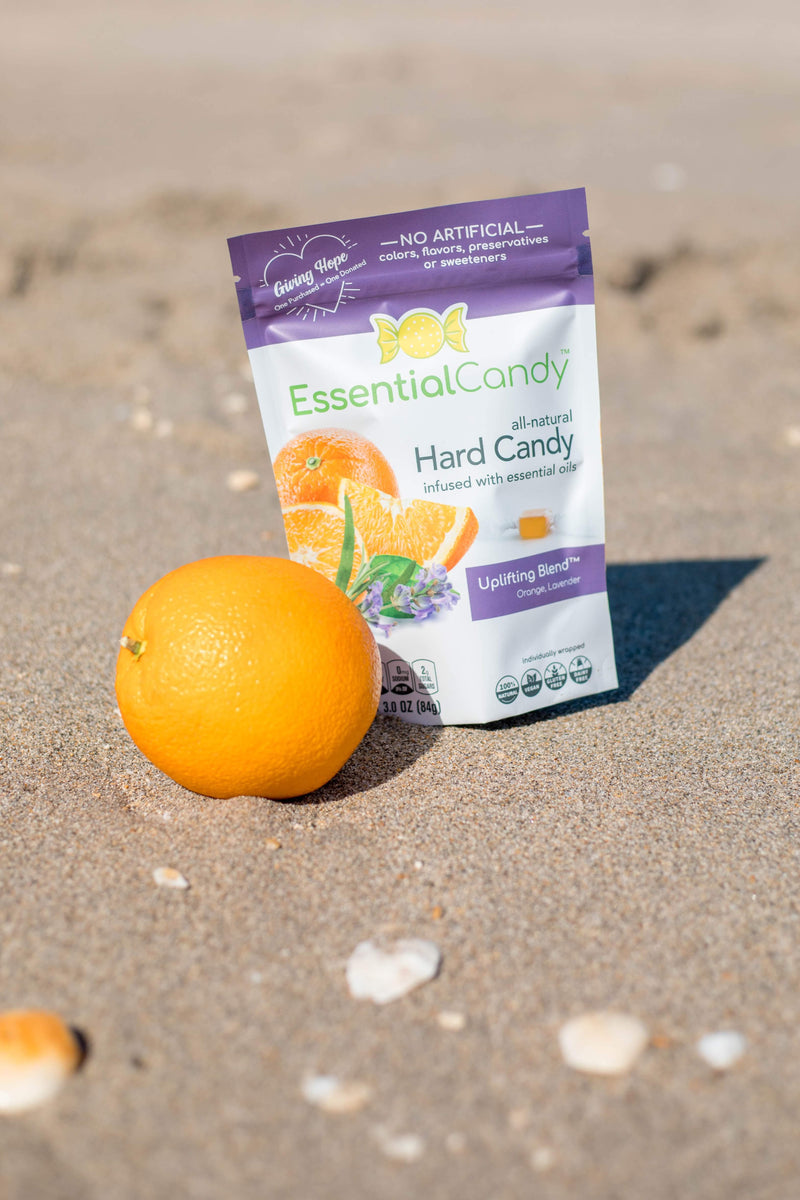 Uplifting Blend Organic Hard Candy with Orange, Lavender