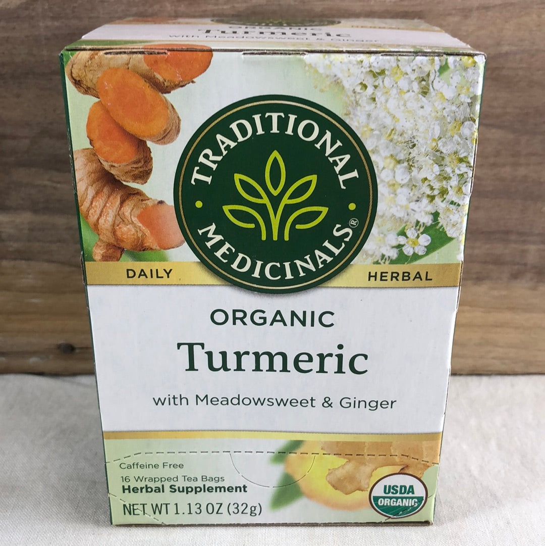 Traditional Medicinals Organic Turmeric w/ Meadowsweet and Ginger, 16