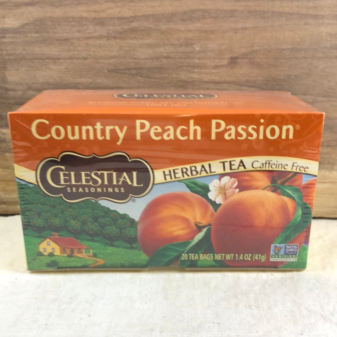 Celestial Seasonings Country Peach Passion Herbal Tea - 20 bags, 1.4 oz box