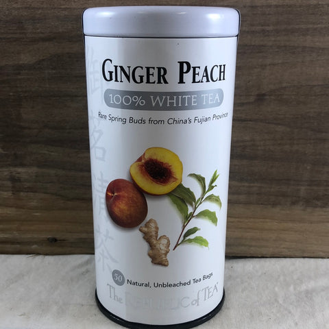 Republic Of Tea Ginger Peach 100% White, 50 ct.