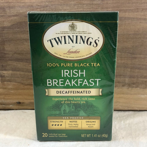 Twinings DECAF Irish Breakfast, 20 ct.