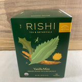 Rishi Vanilla Mint , Seasonal, 10ct Sachets