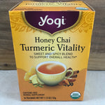 Yogi Honey Chai Turmeric Vitality, 16 ct.