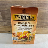 Twinings Orange & Cinnamon Spice, 20 ct.