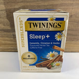 Twinings Sleep +, Chamomile Cinnamon Vanilla, Melatonin