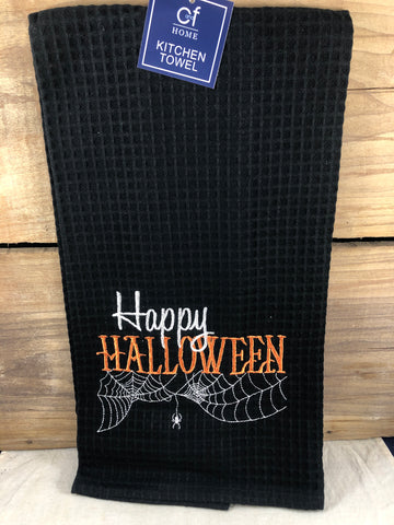 C&F Happy Halloween Towel (Black)