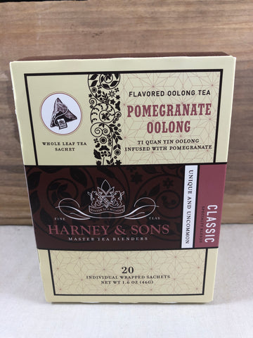 Harney & Sons Pomegranate Oolong Sachet Box 20 ct.