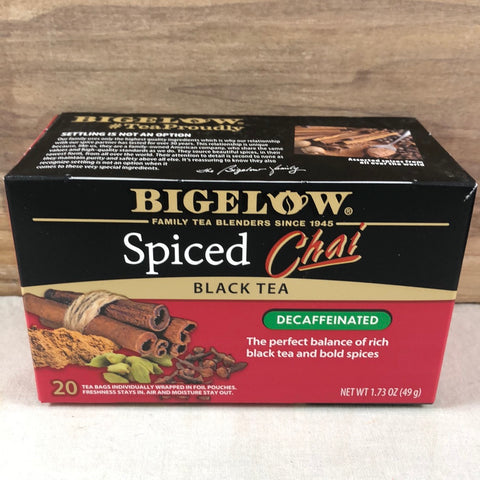 Bigelow Spiced Chai Decaf 20 ct.