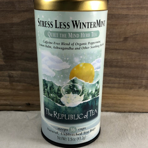 Republic Of Tea Stress Less Winter Mint Tea, 36 ct.