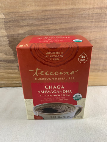 Teeccino, Chaga Ashwagandha, Butterscotch Cream