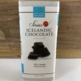 Icelandic Chocolate 70% Dark, Sea Salt 3.53oz