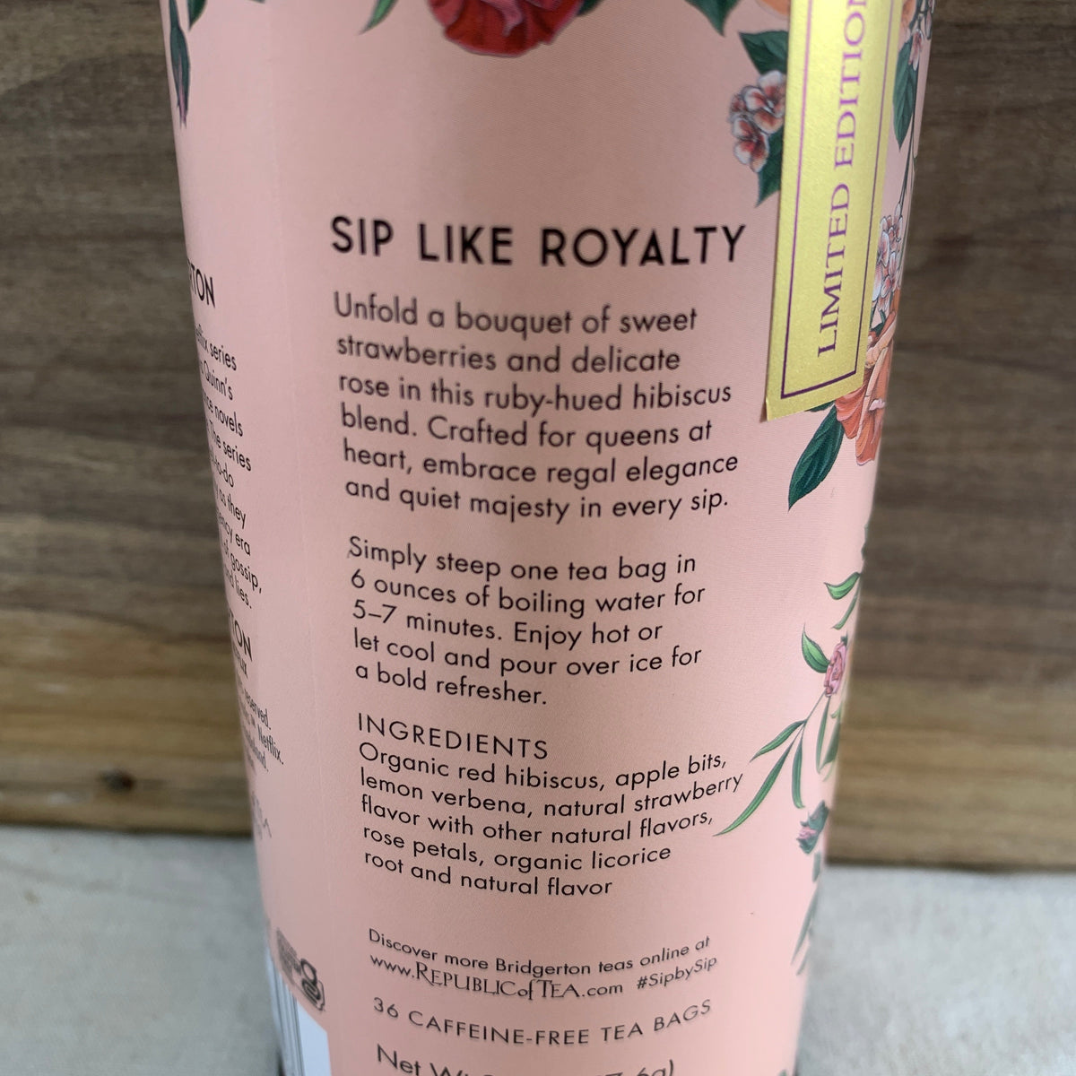 Republic Of Tea Bridgerton, Queen Charlotte, Ruby Herbal Tea, 36 ct ...