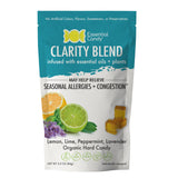 Clarity Blend Functional Hard Candy, Support During Allergy Season, Breathe Easier, Organic Lemon, Lime, Peppermint, Lavender, Gluten-Free, Non-GMO, Vegan