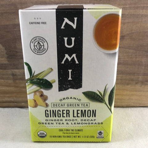 Numi Ginger Lemon Decaf, 16 ct.