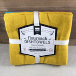 Danica Floursack Dishtowels, 3-Pack Lemon, Turquoise, Grenadine