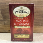Twinings DECAF English Breakfast, 20 ct.