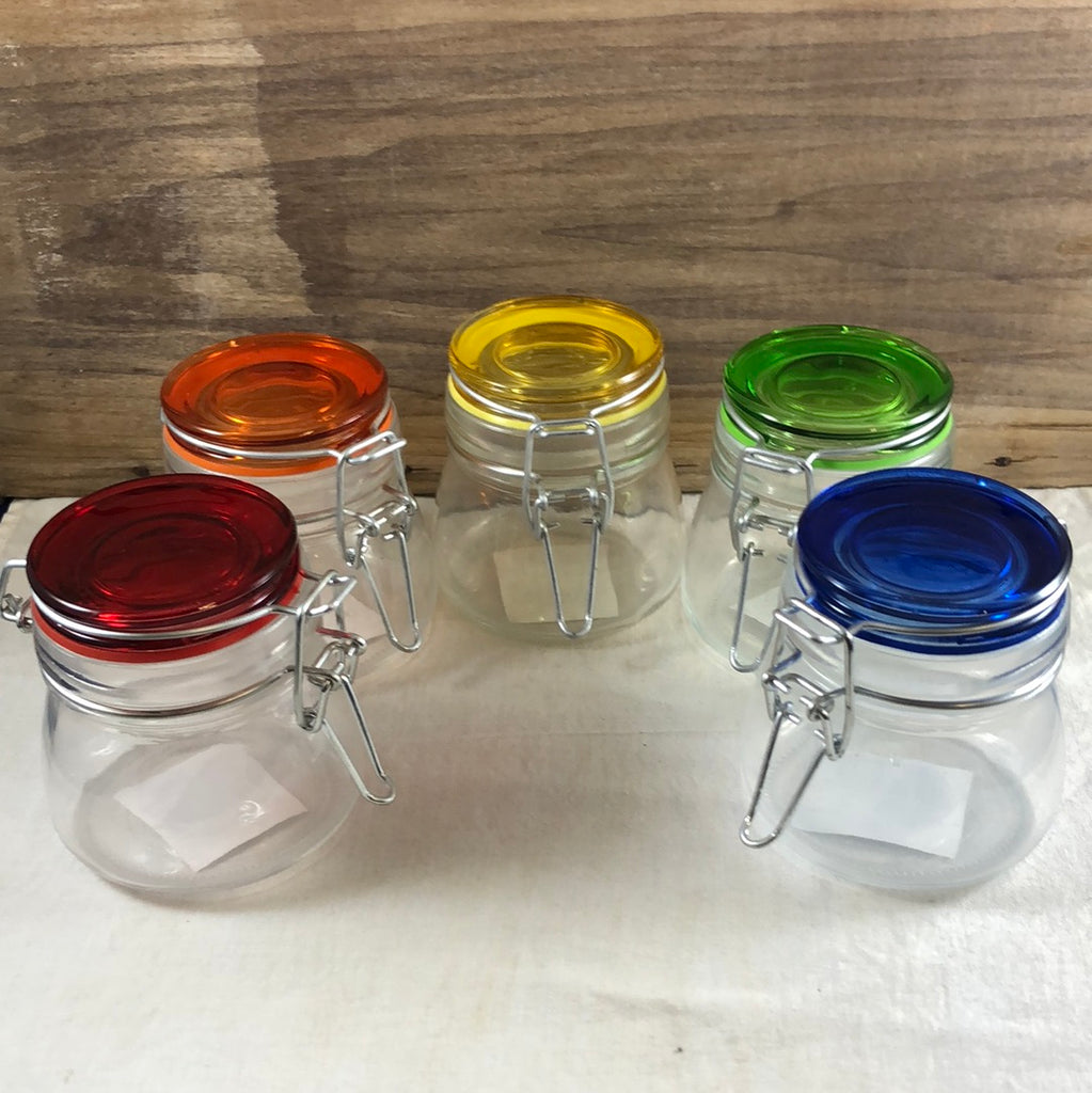 Fiesta Tapered Glass Spice Jar 6oz (Assorted Colors) – OkieSpice