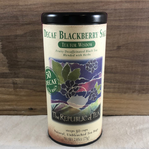 Republic Of Tea DECAF Blackberry Sage, 50 ct.