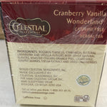Celestial Seasonings Cranberry Vanilla Wonderland, 20 ct.
