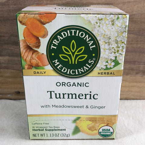 Traditional Medicinals Organic Turmeric w/ Meadowsweet and Ginger, 16 ct.