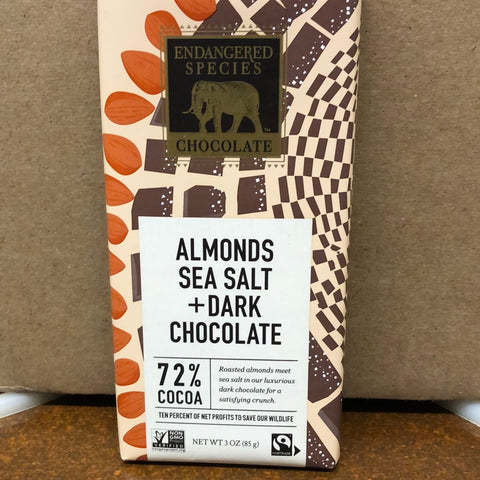 Endangered Species Almonds Sea Salt & Dark Chocolate