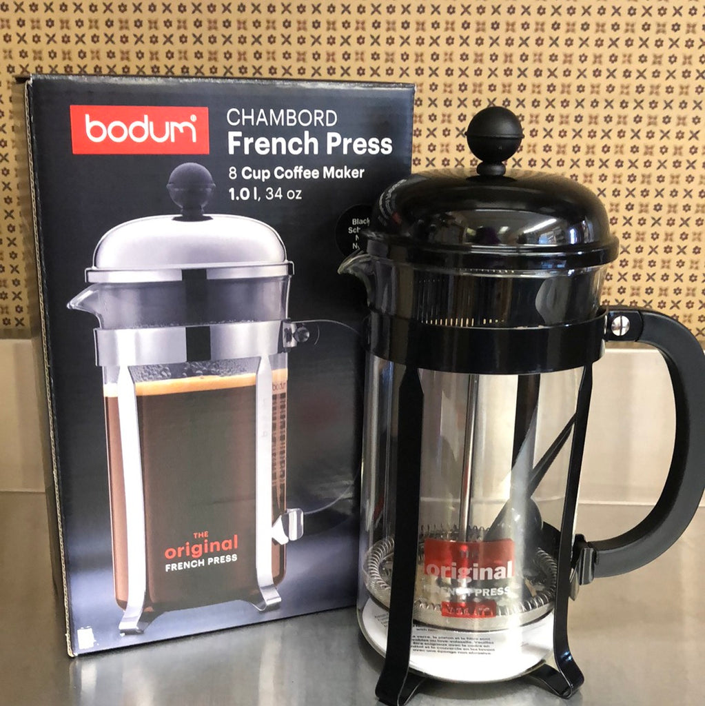 Bodum French Press, Chambord, 8 cup Black – Walnut Street Tea Co.