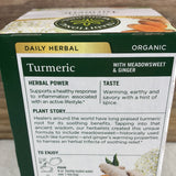 Traditional Medicinals Organic Turmeric w/ Meadowsweet and Ginger, 16 ct.