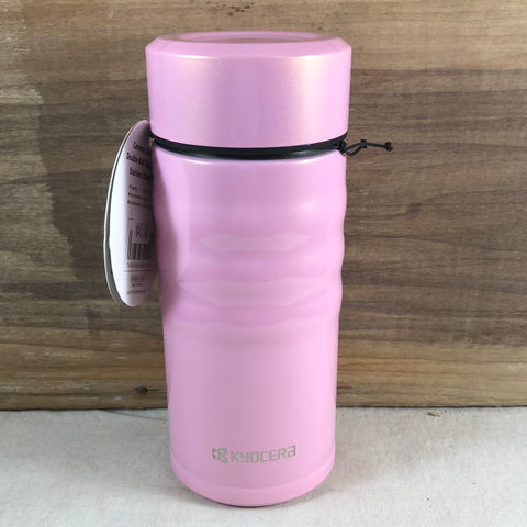 Kyocera 12oz Pink Ceramic Coated Travel Mug