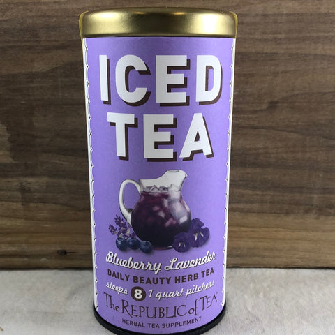 Republic Of Tea Iced Blueberry Lavender, 8ct