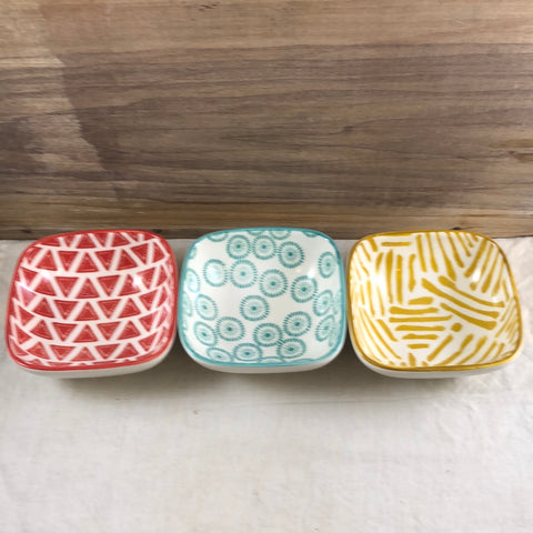 Danica Square Pinch Bowl, Asst. Colors
