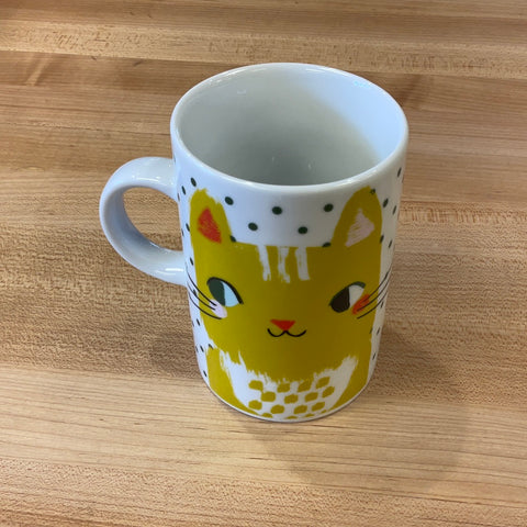 Meow Meow (Yellow Cat Face) Mug