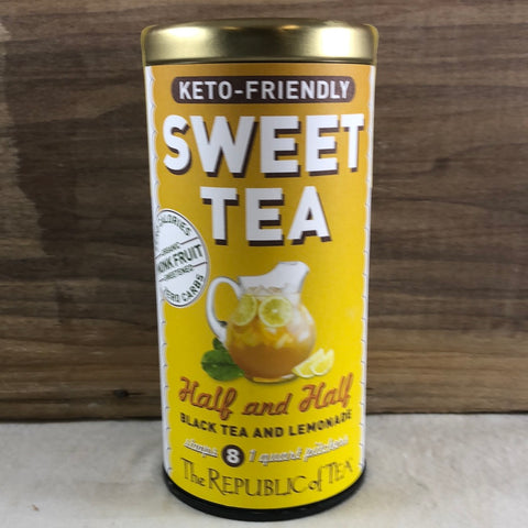 Republic Of Tea Half & Half Black Tea and Lemonade Keto-Friendly, 8 pouches