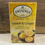 Twinings Lemon & Ginger, 20 ct.