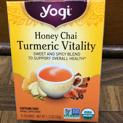 Yogi Honey Chai Turmeric Vitality, 16 ct.