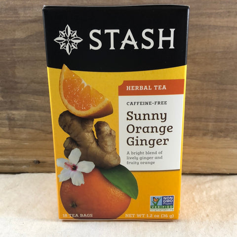 Stash Sunny Orange Ginger Herbal, 18 ct