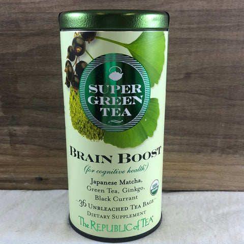 Republic Of Tea Supergreen Brain Boost Organic, 36 ct.
