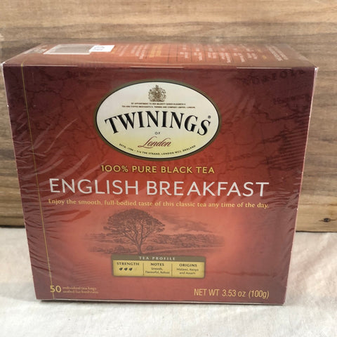 Twinings English Breakfast, 50 ct.