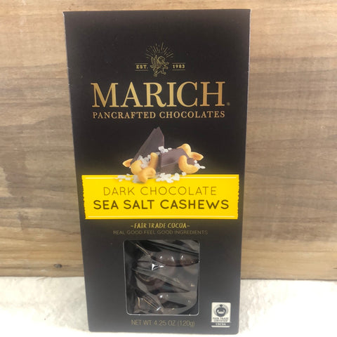 Marich Dark Choc Sea Salt Cashews 4.25oz