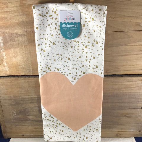 Danica Heart (Gold Speckles) Towel