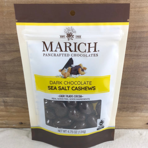 Marich Dark Chocolate Sea Salt Cashews 4.75oz