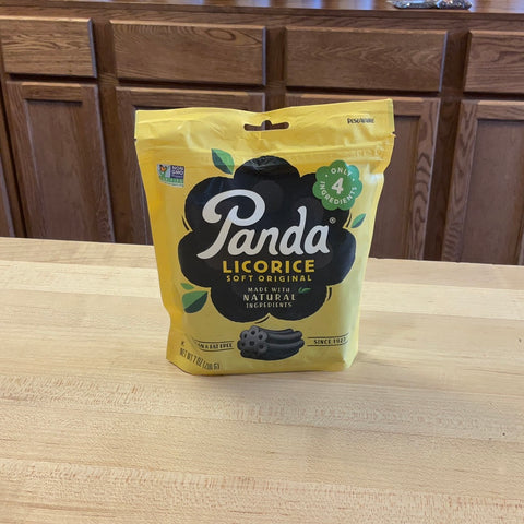 Panda Black Licorice, 7 oz bag