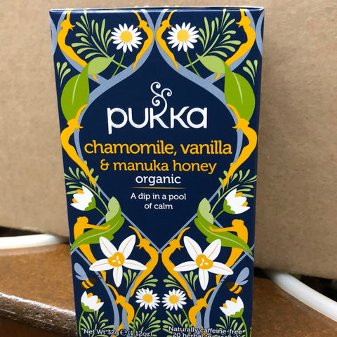 Pukka Chamomile, Vanilla & Manuka Honey, 20ct.
