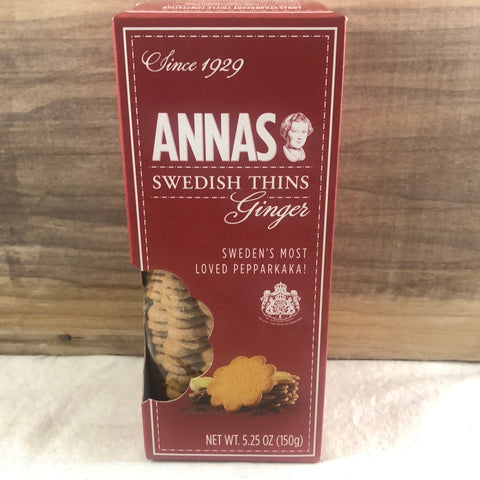 Anna's Swedish Thins, Ginger, 5.25 oz.