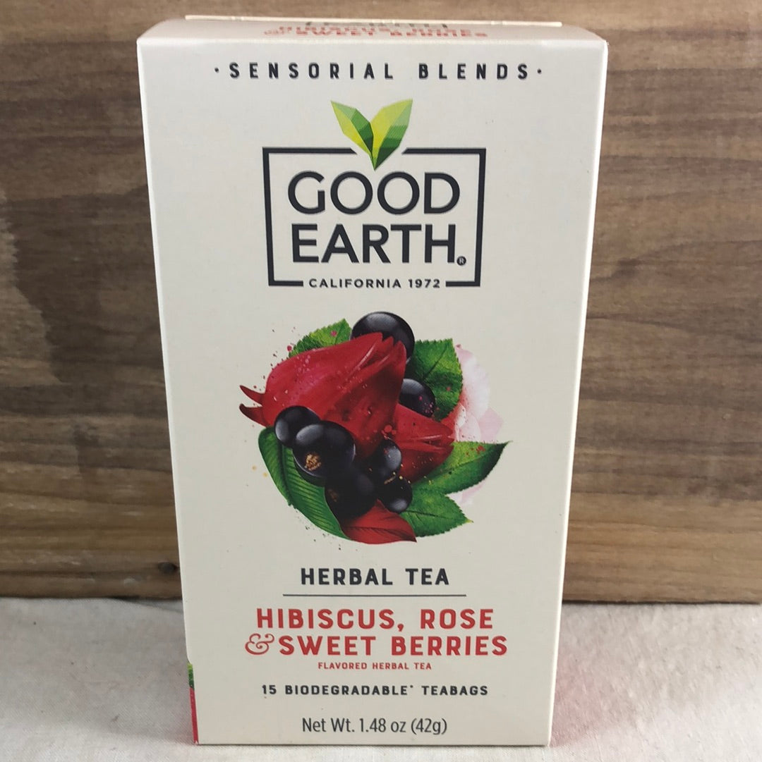 Good Earth Hibiscus, Rose & Sweet Berries – Walnut Street Tea Co.