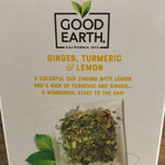 Good Earth Ginger, Turmeric & Lemon